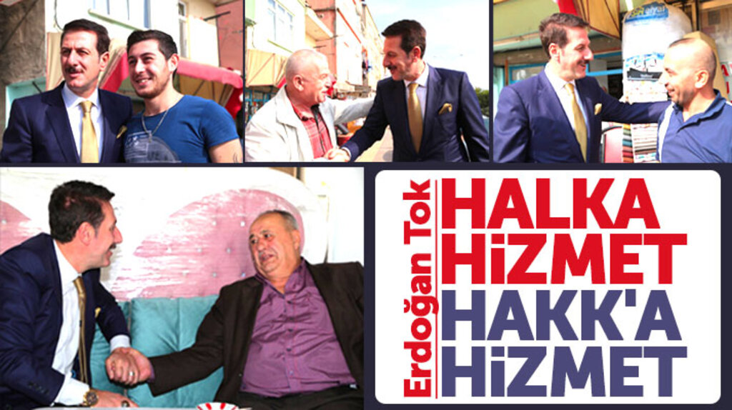 Erdoğan Tok mahalle gezilerinde esnaf ve vatandaş ile bir araya geliyor