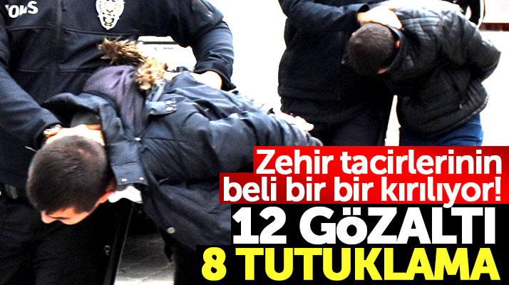 Samsun'da İlkadım, Canik ve Çarşamba'da uyuşturucu operasyonu! 8 tutuklama