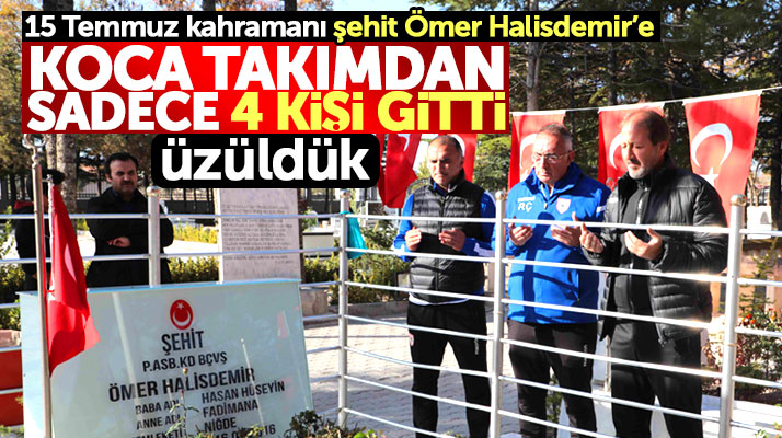 Yılport Samsunspor'dan Ömer Halisdemir'in mezarına sadece 4 kişi gitti
