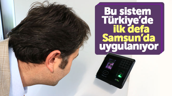 Samsun OMÜ'de çalışan hükümlüler yüz tanıma sistemi ile iş yerine giriş çıkış yapıyor