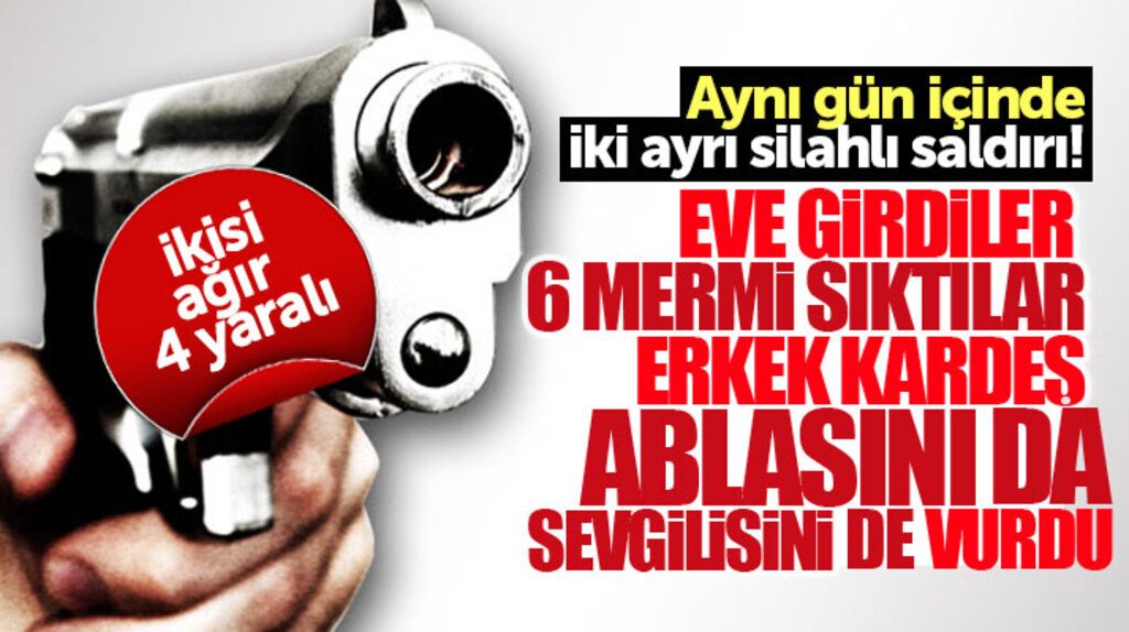 Samsun'da İlkadım ve Canik'te aynı gün içinde iki ayrı silahlı saldırı oldu 2'si ağır 4 yaralı