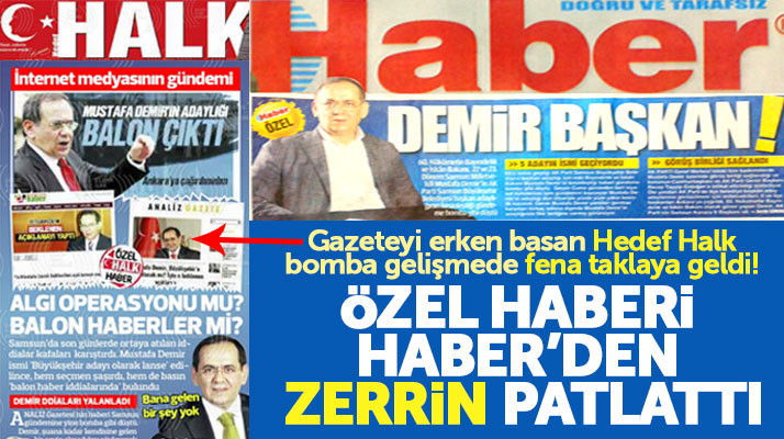 Samsun'da Hedef Halk Gazetesi Mustafa Demir olayında fena taklaya geldi