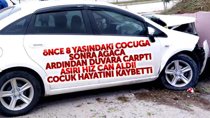 Samsun Vezirköprü'de 8 yaşındaki Furkan Varol otomobil çarpması sonucu hayatını kaybetti
