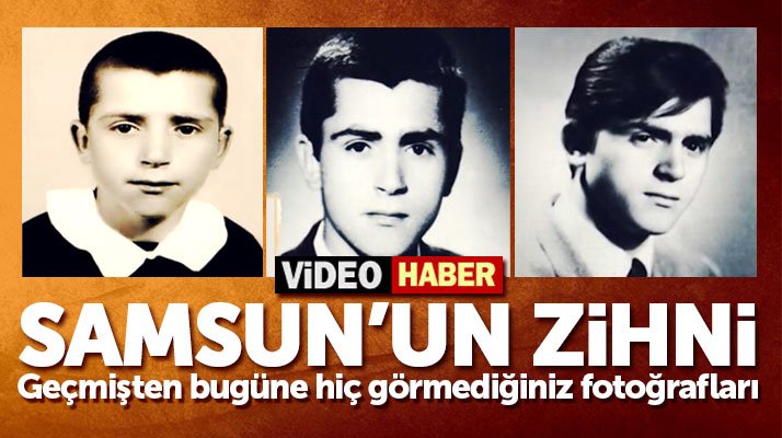 Zihni Şahin'in çocukluk ve gençlik yıllarına ait fotoğrafların yer aldığı video ilgi çekti