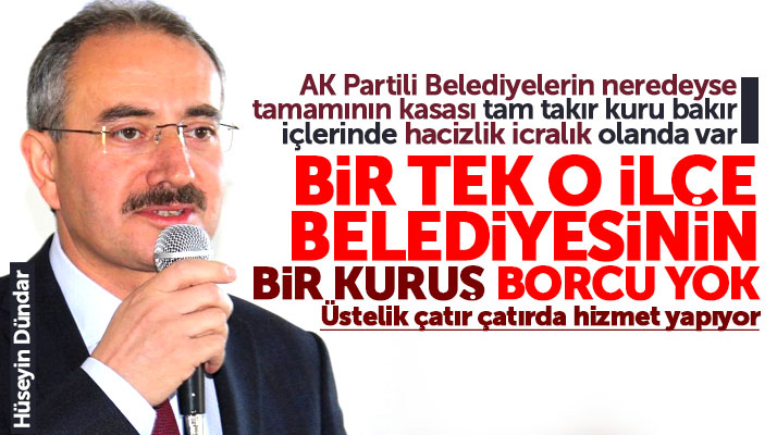 Samsun'da AK Partili belediyeler borç içinde yüzüyor bir tek o belediye sıfır borçlu