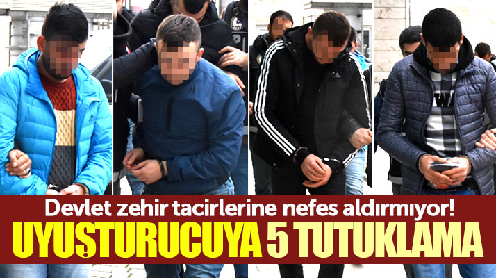 Samsun ve Hatay'da eş zamanlı uyuşturucu operasyonunda 6 gözaltı 5 tutuklama