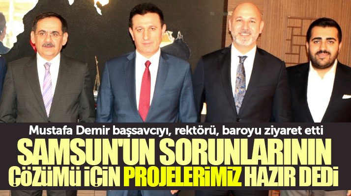 Samsun Büyükşehir adayı Mustafa Demir: Samsun'un sorunlarının çözümü için projelerimiz hazır