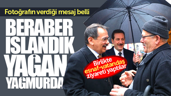 Samsun'da Erdoğan Tok ve Büyükşehir adayı Mustafa Demir birlikte esnaf ziyareti yaptı