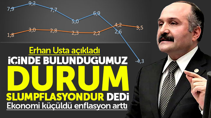 Erhan Usta, Türkiye ekonomisinin slumpflasyona girdiğini açıkladı
