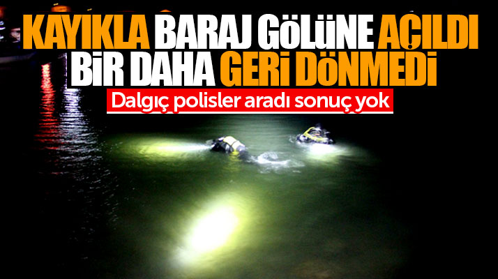 Samsun Bafra'da Derbent Baraj gölünde kaybolan Onur Özcan bulunamadı