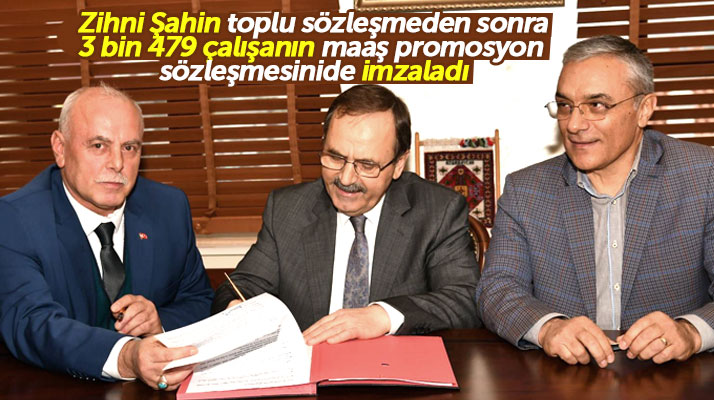 Samsun Büyükşehirde 3 bin 479 çalışanın banka maaş promosyon sözleşmesi imzalandı