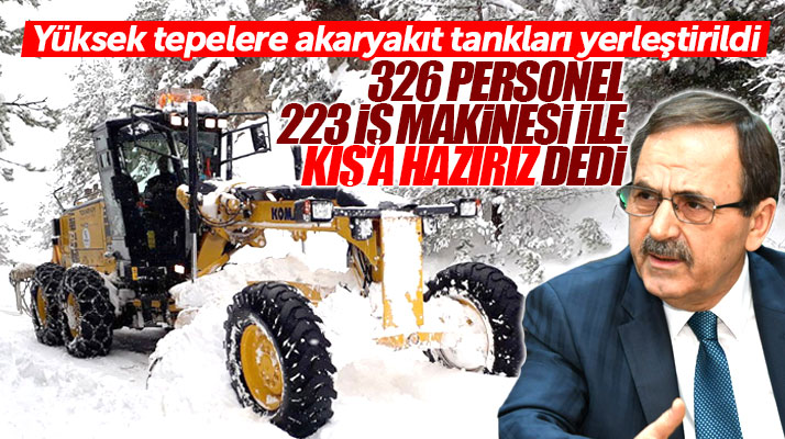 Zihni Şahin Samsun Büyükşehir Belediyesinin kışa hazır olduğunu açıkladı