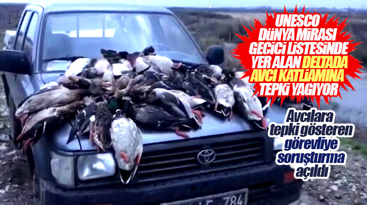 Samsun'da Kızılırmak Deltasında avcıların yaptığı ördek katliamına tepki yağıyor
