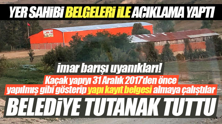 Samsun Havza'da kaçak yapı ile ilgili iddialara iş adamı Arif Acar açıklama yaptı