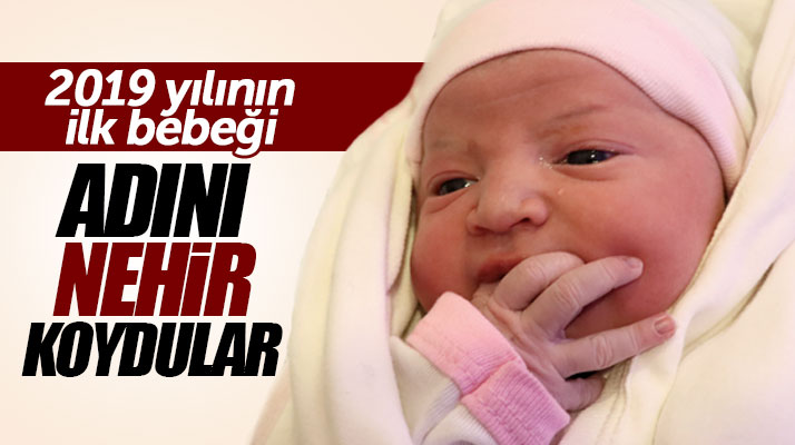 Samsun'da 2019 yılının dünyaya gelen ilk bebeğine Nehir ismi verildi