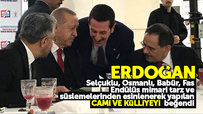 Recep Tayyip Erdoğan, İlkadım Belediyesinin cami ve külliye projesini beğendi