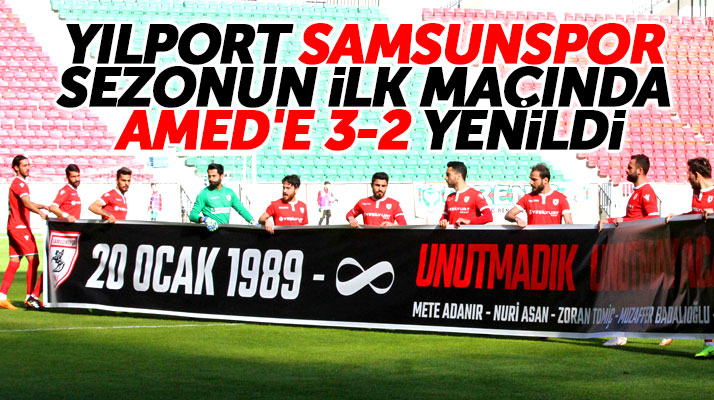 Yılport Samsunspor deplasmanda Amed Sportif Faaliyetlerine 3-2 yenildi