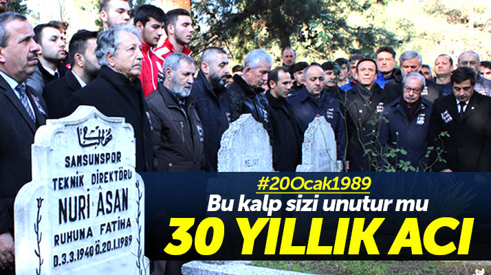 Samsunspor'un 30 yıllık acısı! 20 Ocak 1989 kazasında hayatını kaybedenler anıldı
