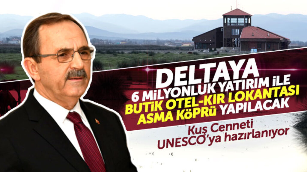 Zihni Şahin açıkladı: Kızılırmak Deltası Kuş Cennetine 6 milyon liralık yatırım yapılacak