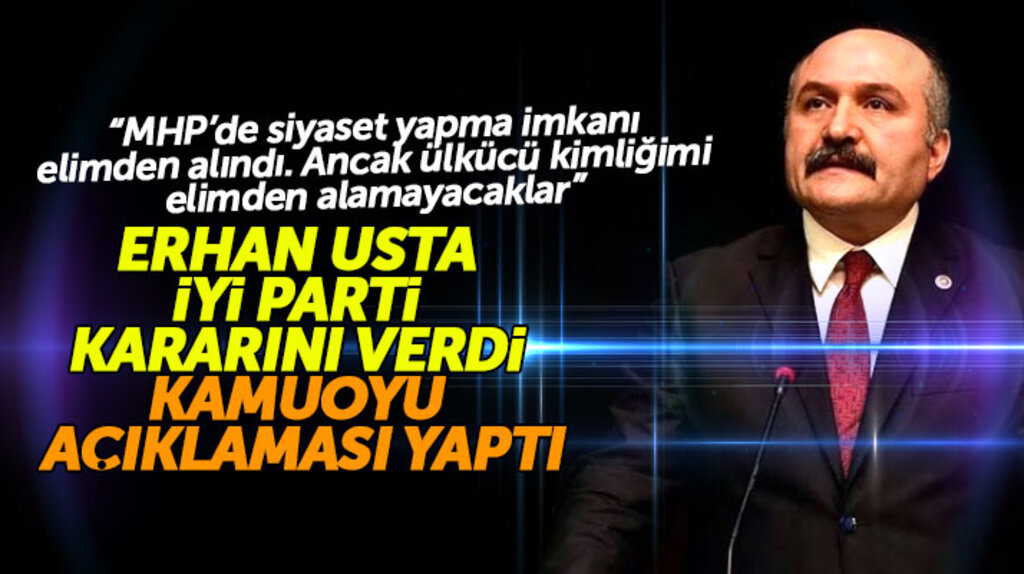 Erhan Usta İYİ Parti Samsun Büyükşehir adayı olup olmayacağı ile ilgili son kararını açıkladı