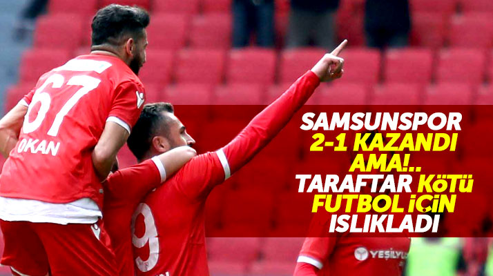 Yılport Samsunspor evinde ağırladığı Gümüşhanespor'u 2-1 yendi
