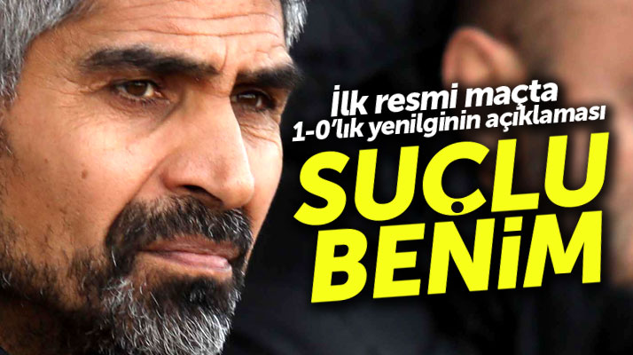 Yılport Samsunspor Teknik Direktörü İsmet Taşdemir: Suçlu benim