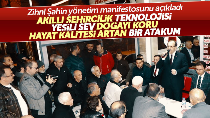 Samsun'da Cumhur İttifakı adayı Zihni Şahin Atakum için yönetim manifestosunu açıkladı