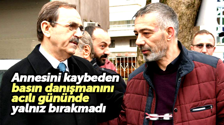 Samsun Büyükşehir'de Basın Danışmanı Adnan Hazır annesini son yolculuğuna uğurladı