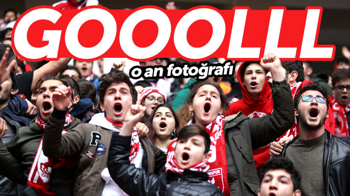 Samsunspor taraftarının Eyüp maçında gol anı çekilen fotoğrafı büyük ilgi gördü