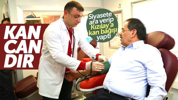 Samsun Büyükşehir adayı Mustafa Demir'den Kızılay'a kan bağışı