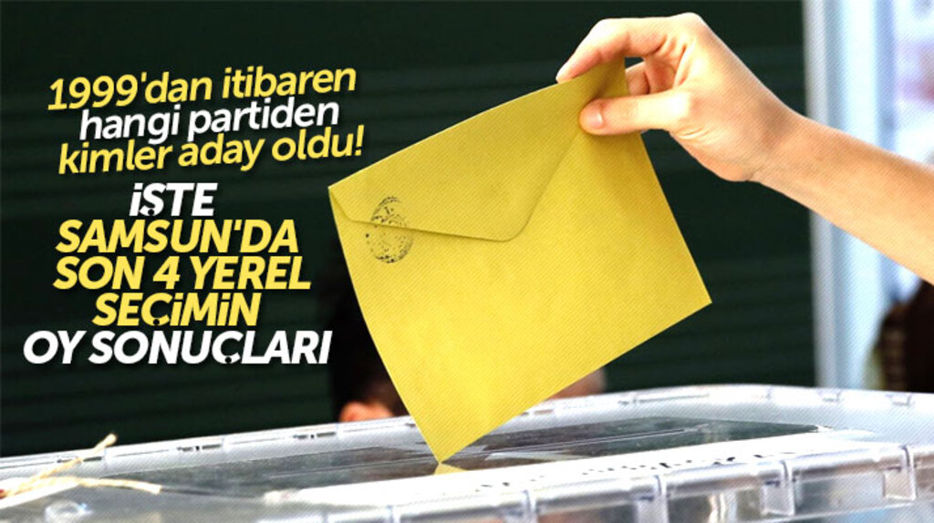 Samsun'da 20 yılda yapılan 4 yerel seçimde hangi parti ne oy aldı, hangi isimler aday oldu