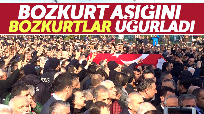 Bozkurt Aşığı Ozan Arif'i Samsun'da son yolculuğuna Bozkurtlar uğurladı