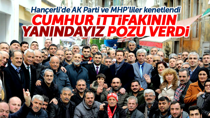 Samsun'da Cumhur İttifakı adayı Erdoğan Tok'a Hançerli mahallesinde büyük destek