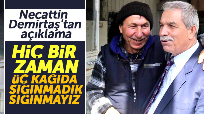 İYİ Parti adayı Necattin Demirtaş 'Hiç bir zaman üç kağıda sığınmadık' açıklaması yaptı
