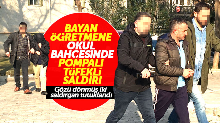 Samsun'da bayan öğretmene pompalı tüfekli saldırı düzenleyen iki saldırgan tutuklandı