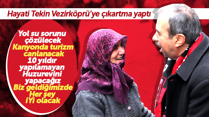 Samsun'da İYİ Parti Büyükşehir adayı Hayati Tekin: Biz geldiğimizde her şey iyi olacak