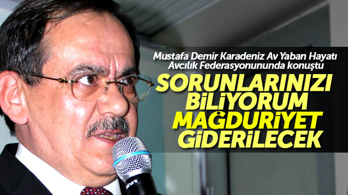 Samsun'da Cumhur İttifakı Büyükşehir adayı Mustafa Demir avcıların sorunlarını dinledi