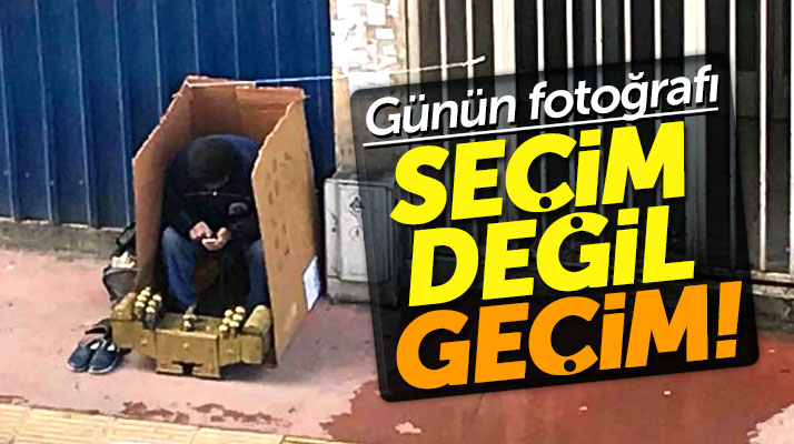 Samsun'da ayakkabı boyacısının fotoğrafı 'Vatandaşın derdi seçim değil geçim' dedirtti
