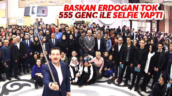 Samsun'da Cumhur İttifakı İlkadım adayı Erdoğan Tok 555 genç ile buluştu