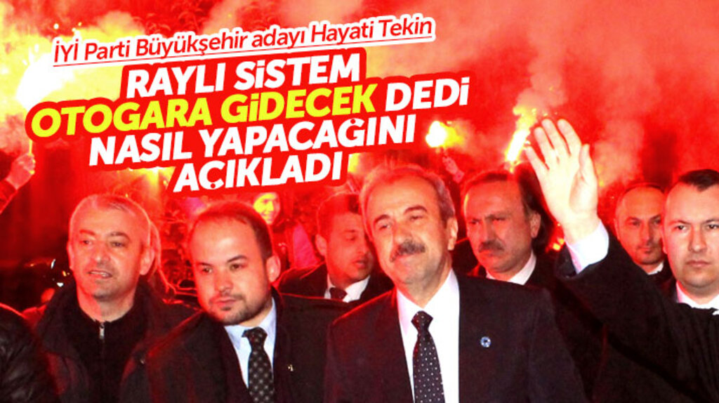 İYİ Parti Samsun Büyükşehir adayı Tekin, raylı sistem hattını otogara bağlayacaklarını açıkladı