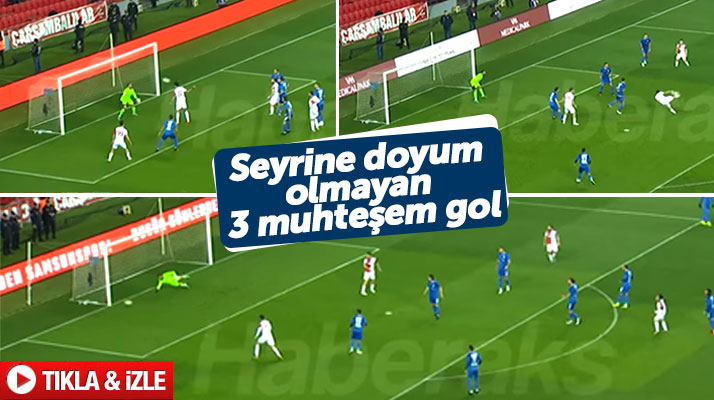 Yılport Samsunspor'un Bodrumspor'a attığı 3 muhteşem golün videosu