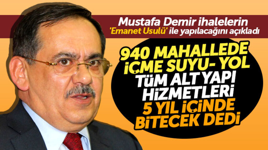 Samsun Büyükşehir adayı Mustafa Demir: Tüm alt yapı hizmetleri 5 yıl içinde bitirilecek