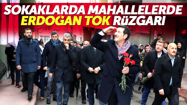 Samsun İlkadım'da mahalle ve sokaklarda Erdoğan Tok rüzgarı esiyor