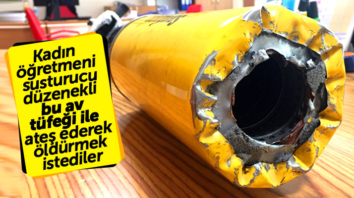 Samsun'da kadın öğretmene özel susturucu aparatlı av tüfeği ile silahlı saldırı