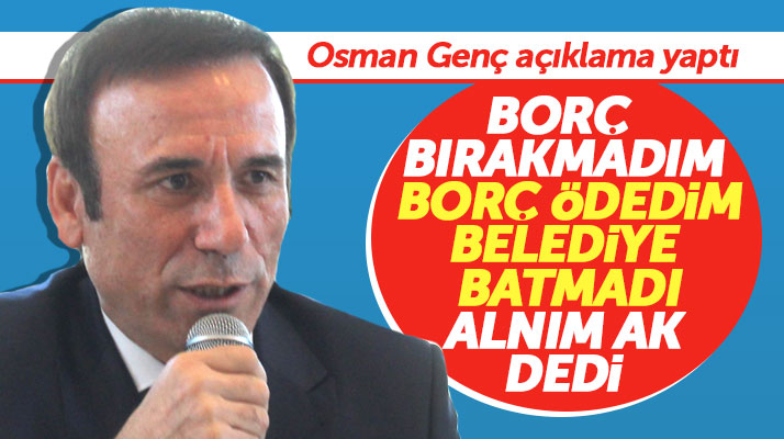 Samsun'un Canik İlçe Belediye Başkanı Osman Genç: Belediyemiz batmadı
