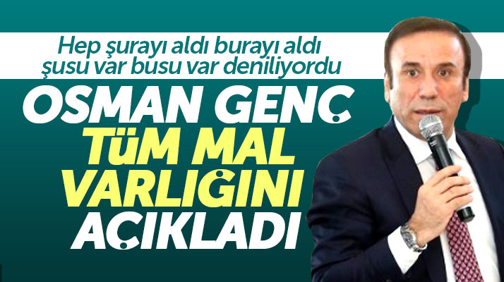 Samsun'da Canik Belediye Başkanı Osman Genç tüm mal varlığını açıkladı