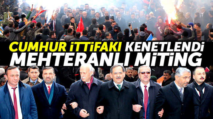 Samsun'un Kavak ilçesinde Cumhur İttifakı, Büyük Kavak Mitingini gerçekleştirdi