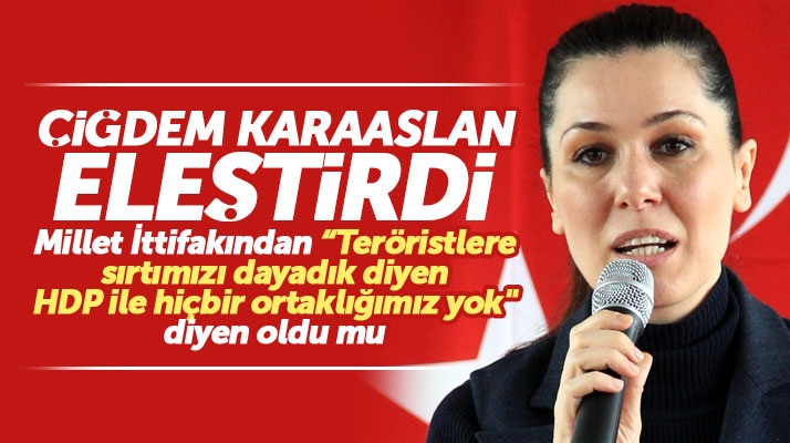 AK Parti Samsun Milletvekili Çiğdem Karaaslan'dan Millet İttifakına HDP eleştirisi