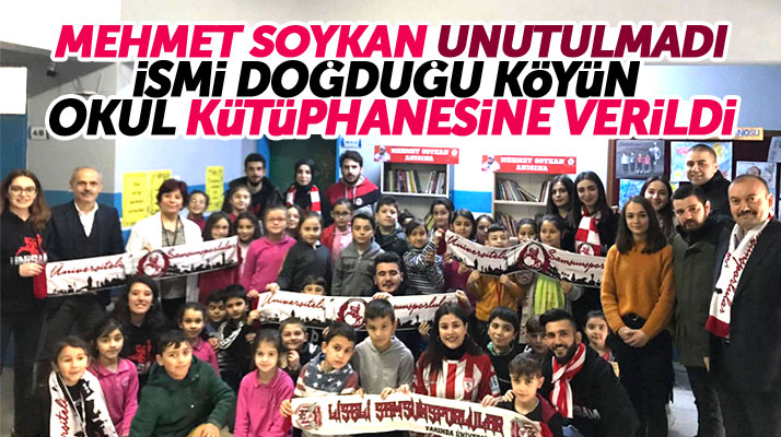 Samsunspor sevdalısı Mehmet Soykan anısına Üni-Sam üyeleri kütüphane kurdu