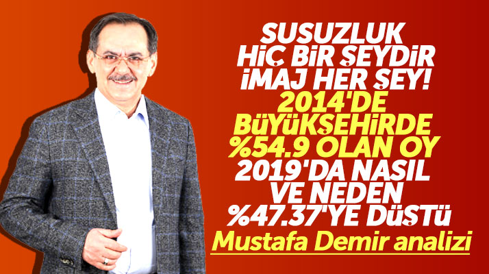 Susuzluk hiç bir şeydir imaj her şey! Mustafa Demir analizi